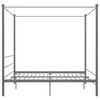 vidaXL Hemelbedframe metaal grijs 180x200 cm