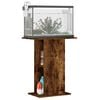 vidaXL Aquariumstandaard 60,5x36x72,5 cm bewerkt hout gerookt eiken