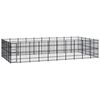 vidaXL Hondenkennel 46,08 m&sup2; staal