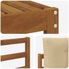 vidaXL Buiten bankenset met kussen 10 pcs Natuurlijk en Beige
