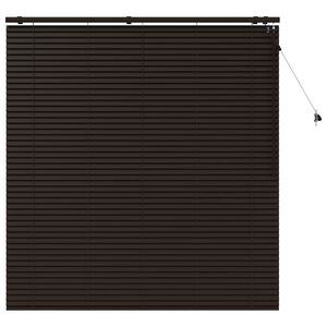vidaXL Jaloezie Donkerbruin 145 x 160 cm 35 mm Massief Paulowniahout