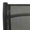 vidaXL Tuinstoelen 2 st verstelbaar textileen aluminium zwart