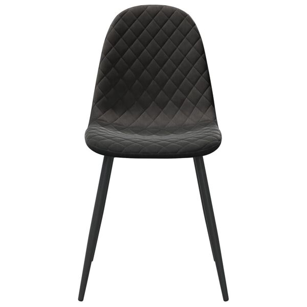 vidaXL Eetkamerstoelen 2 st fluweel zwart