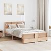 vidaXL Bedframe met hoofdeinde Bruin 120 x 190 cm Bewerkt hout