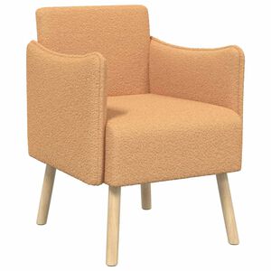 vidaXL Accentstoel Beige Boucl&eacute;