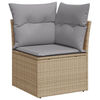 vidaXL Tuin Sofa Set met kussen met opslag 10 pcs beige en lichtgrijs