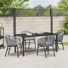 vidaXL Tuin eettafelset 5 pcs Antraciet Gepoedercoat staal