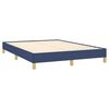 vidaXL Bedframe zonder matras stof blauw 160x200 cm