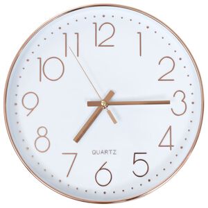 vidaXL Wandklok 30 cm ros&eacute;goud