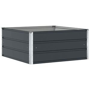 vidaXL Plantenbak Antraciet 100 x 100 x 45 cm Staal