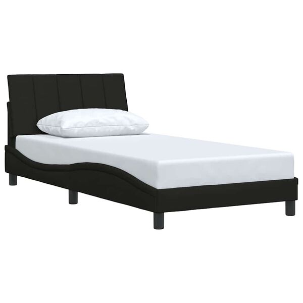vidaXL Bedframe zonder matras "Hanko" 100x200 cm stof zwart