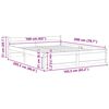 vidaXL Bedframe massief hout wit 160x200 cm
