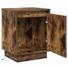 vidaXL Nachtkastje 2 pcs Gerookt eiken 39 x 34.5 x 50 cm Bewerkt hout
