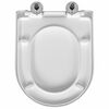 vidaXL Toiletzitting Verstelbaar Wit 48 x 36,5 x 4,5 cm Polypropyleen
