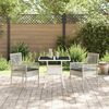 vidaXL Tuin Eetset 3 pcs Grijs Poly riet