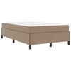 vidaXL Bedframe met matras Cappuccino 120 x 200 cm Stof