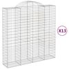 vidaXL Schanskorven 13 st gewelfd 200x50x200/220 cm ijzer