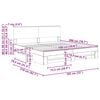 vidaXL Bedframe met hoofdeinde Grijs Sonoma 180 x 200 cm Bewerkt hout