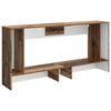 vidaXL Wandtafel Gestreept Oudhout 155 x 29 x 74 cm Geconstrueerd hout