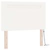 vidaXL Boxspringbed met matras Wit 100 x 200 cm Kunstleer