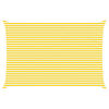 vidaXL Zonneschaduwzeil Geel en Wit 6 x 4 m 100% Polyester Oxford
