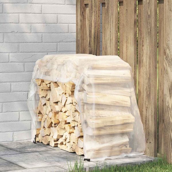 vidaXL Afdekzeil met oogjes Doorzichtig 1 x 2 m Polyethyleen