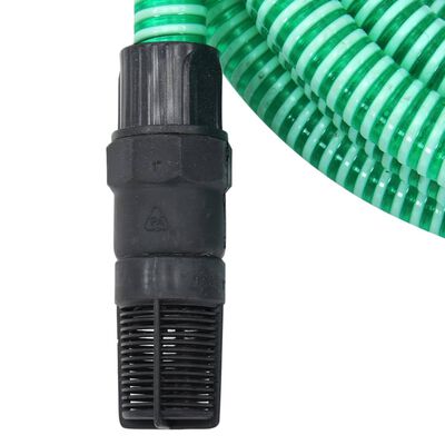 vidaXL Zuigslang met PVC koppelingen 1,1'' 7 m PVC groen