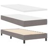 vidaXL Boxspring bed met matras met LED Taupe 100 x 200 cm Stof