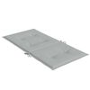 vidaXL Stoelkussens 6 st lage rug 100x50x4 cm stof lichtgrijs
