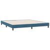 vidaXL Boxspring zonder matras fluweel donkerblauw 180x210 cm