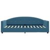 vidaXL Slaapbank met matras 90x200 cm fluweel blauw