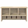 vidaXL Wandgemonteerde kapstok met plank Sonoma eiken 50 x 16 x 26 cm