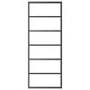vidaXL Schuifdeur met beslag 76x205 cm aluminium en ESG-glas
