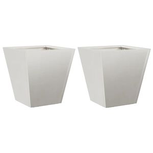vidaXL Plantenbakken 2 st 30x30x30 cm roestvrij staal