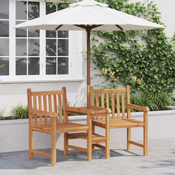 vidaXL Tuin Outdoor Stoelen 152 x 63 x 89 cm Massief Teakhout