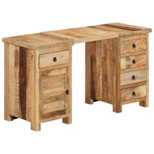 vidaXL Bureau 140x50x77 cm massief mangohout