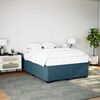vidaXL Bedframe fluweel blauw 140x190 cm