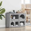 vidaXL Dressoir Grijs Sonoma 80,5 x 35 x 59 cm Bewerkt hout