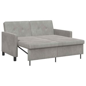 vidaXL Slaapbank Lichtgrijs 154 x 94,5 x 80,5 cm Stof
