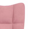 vidaXL Relaxstoel fluweel roze