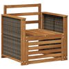 vidaXL Buiten Midden Sofa Naturel