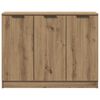 vidaXL Dressoir 90,5x30x70 cm bewerkt hout artisanaal eikenkleur