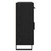vidaXL Dressoir met lade Zwart Eiken 69,5 x 34 x 90 cm Bewerkt hout