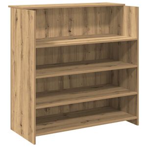 vidaXL Receptiebalie 100x50x103,5cm bewerkt hout artisanaal eikenkleur