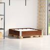 vidaXL Palletopzetrand 100x100 cm massief grenenhout bruin