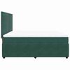 vidaXL Boxspring met matras fluweel donkergroen 180x200 cm