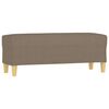 vidaXL Bankje 100x35x41 cm stof taupe