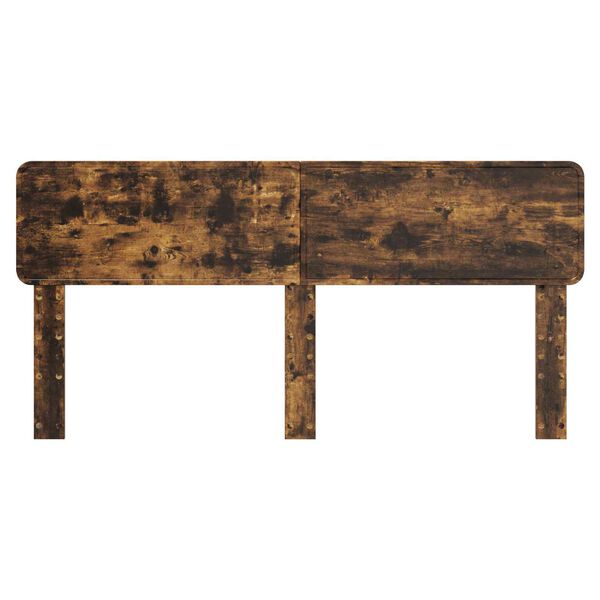 vidaXL Hoofdbord Gerookt eiken 200 cm Bewerkt hout