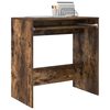 vidaXL Bureau met lade Gerookt eiken 77.5 x 43 x 79 cm Bewerkt hout