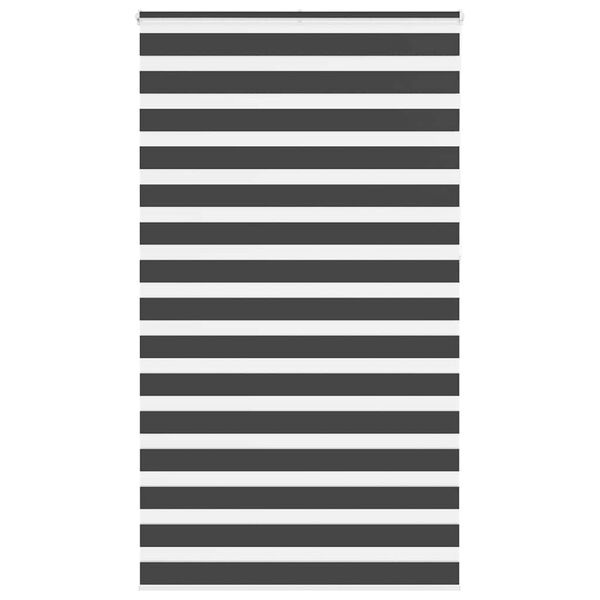 vidaXL Zebra rolgordijn 135x230 cm stofbreedte 130,9 cm zwart